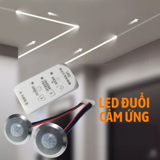 Đèn led cầu thang thông minh cảm biến chuyển động hai đầu chạy đuổi có người đèn tự sáng đèn, 10 hiệu ứng