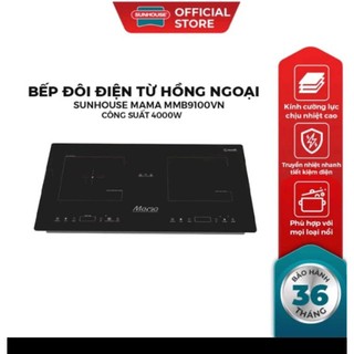 Bếp đôi điện từ hồng ngoại Sunhouse Mama MMB9100VN
