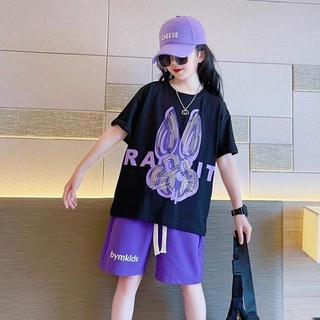 Bộ quần áo thun hè 16-50kg cho bé gái từ 4-14 tuổi. Xinh xắn, đáng yêu. Hàng may kỹ