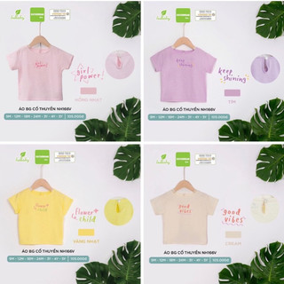 Áo cổ thuyền bé gái Nh166V chất cotton mềm đẹp