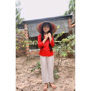 (6-45kg) Bộ bà ba gấm cho bé gái
