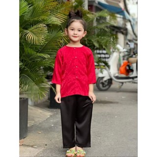 (6-45kg) Bộ bà ba gấm cho bé gái