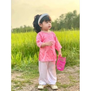 (6-45kg) Bộ bà ba gấm cho bé gái