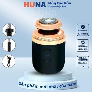 Máy cạo râu Mini HUNA máy cạo râu Đa Năng tỉa lông mũi Máy cạo sát, sạch, êm, Pin sạc, nhỏ gọn,16 lưỡi kép, thép 316 MD1