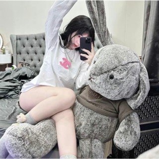 Gấu Bông Thỏ Bunny Lông Nhung Tuyết Hàng Quảng Châu Mềm Mại, Gấu Bông To Bunny Siêu Đáng Yêu