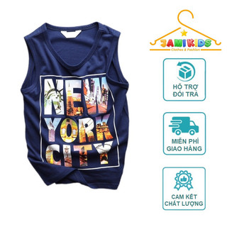 Áo sát nách bé trai JAMIKIDS size đại siêu mềm mát 28-57kg