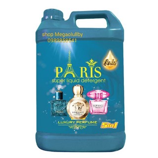 Combo Thùng 4 can nước giặt PARIS 5L hương lựu tre