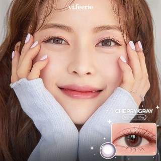 Kính áp tròng 1 ngày Cherry Gray đủ độ cận-VF Lens