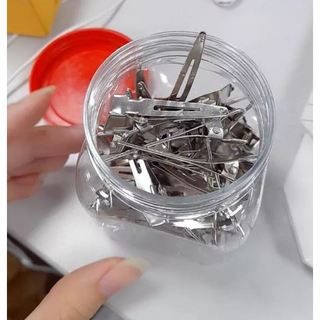 5 Phôi kẹp tóc cá sấu kim loại 3cm