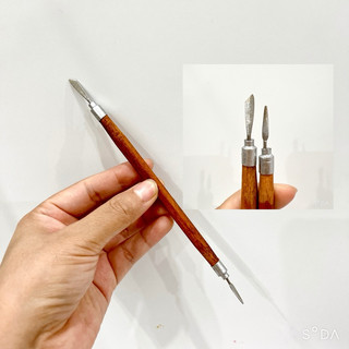 Cây lấy khoé 2 đầu cây lấy khoé cán gỗ làm nail