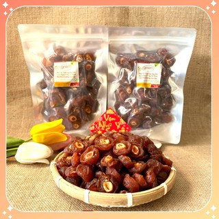 Táo chẻ đào nâu bổ đôi mứt anh đào sấy dẻo chua ngọt chuẩn ngon - túi 250g/500g