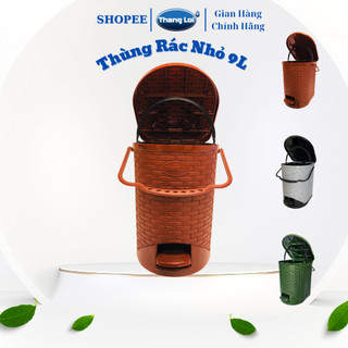Thùng đựng rác có nắp bật & thùng trong tiện dụng 9l nhựa thắng lợi