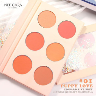 Phấn má Nee Cara Leopard 6 color Blush Palette