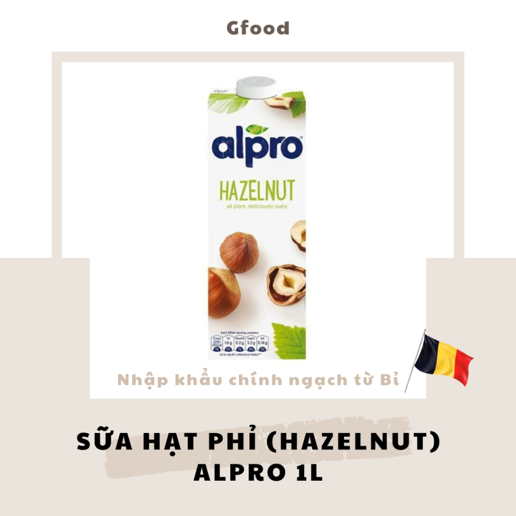 Alpro Sữa Hạt Phỉ (Hazelnut) 1L