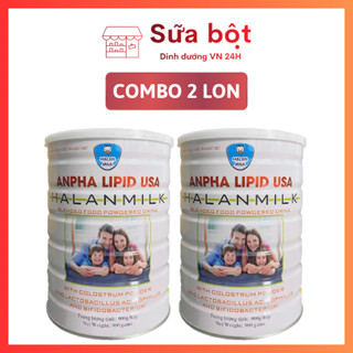Ẩn Combo 2 lon sữa non Anpha Lipid USA 900G-sữa bột tăng cân, tăng chiều cao,tăng cường hệ miễn dịch