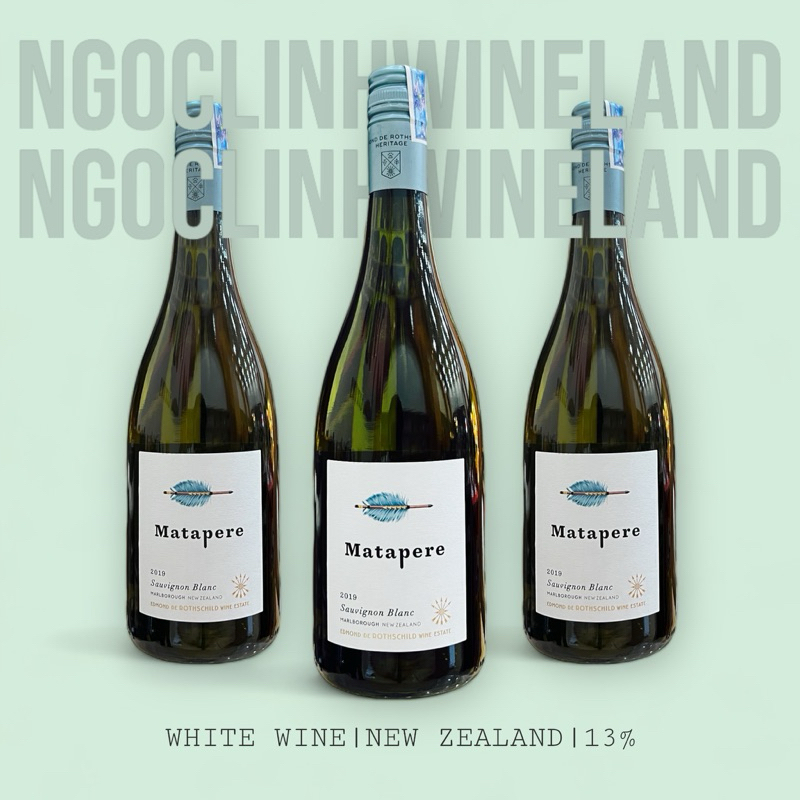 [Nhập khẩu nguyên chai] Rượu vang Matapere Sauvignon Blanc Alc 13% 750ml