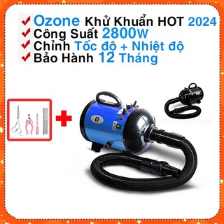 Máy Sấy Lông Chó Mèo Ozone 2800W SN103 New Model Thương Hiệu Shanghai Shenyue Tặng Bộ Dụng Cụ Cắt Tỉa