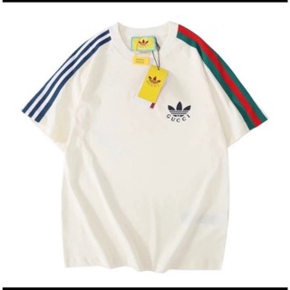 Áo phông gucci adidas chất cotton cổ bo tròn hàng đẹp-áo thun gucci nam nữ hàng đẹp hottrend 2024