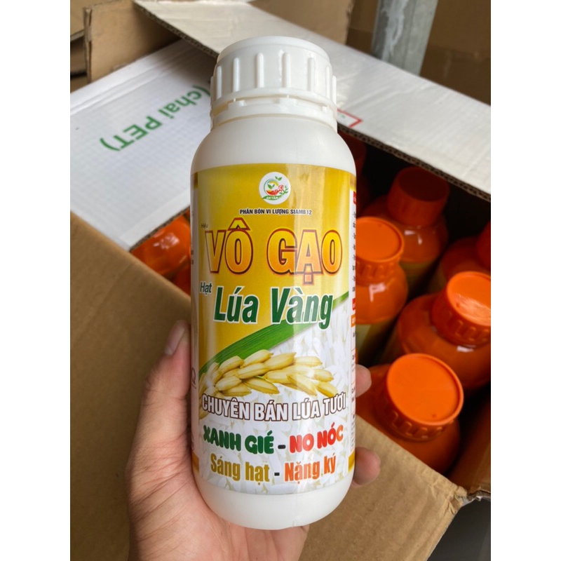 Phân Bón VÔ GẠO HẠT LÚA VÀNG ( chuyên bán lúa tươi ) chai 500ml