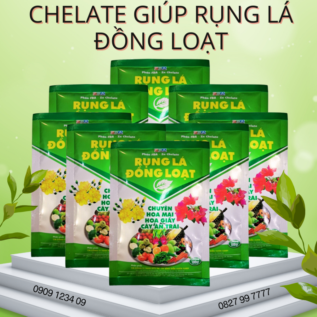 Chelate giúp rụng lá đồng loạt – Chuyên Hoa Mai, Hoa Giấy, cây ăn trái