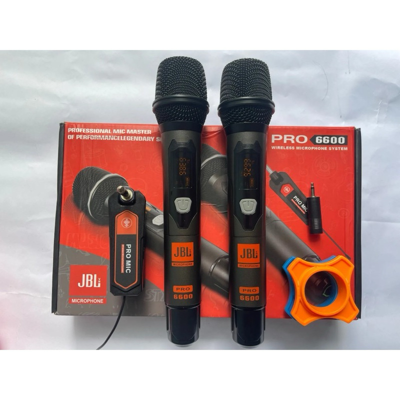 Bộ 2 Micro Không Dây JBL PRX 3300 và PRX 6600pro Chống Hú Siêu Nhẹ Pin Sạc Tiện Lợi