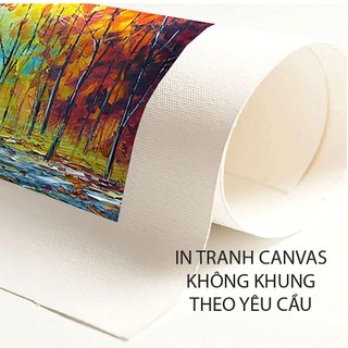 In tranh canvas không khung theo yêu cầu, tranh vải, tranh treo tường, tranh canvas in theo yêu cầu