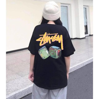 Áo thun unisex nam nữ Stussy Iridescent Dice thủy ngân form rộng vải cotton 100% cao cấp VNXK full tag ảnh thật