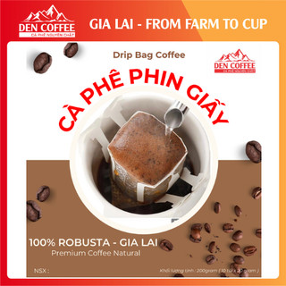 Cà phê phin giấy - cà phê nguyên chất gia lai - 100% robusta