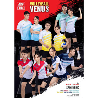 Quần áo bóng chuyền nam nữ, Bộ đồ thể thao dành cho nam và nữ Riki Venus - Dungcusport
