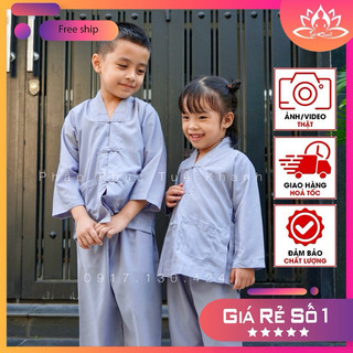 Đồ lam bé trai bé gái kiểu la hán lam