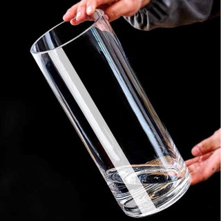 Lọ hoa thuỷ tinh cao cấp hình trụ tròn nhiều kích thước 10 x 10/15/20/25/30/35/40 cm