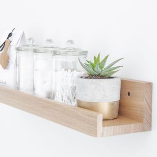 Kệ gỗ treo tường decor trang trí phòng khách, phòng ngủ, nhà bếp nhiều kích thước - Gỗ Nâu