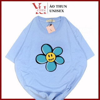 Áo Thun PHÔNG UNISEX in HOA CÚC FLOWER DREW (Đủ size M-L-XL-XXL bigsize)