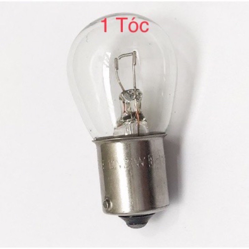 Combo 2 Bóng Đèn Hậu Đui Cài 1 Tóc hoặc 2 Tóc 12V 21W hoặc 24V 21W (Loại xịn)