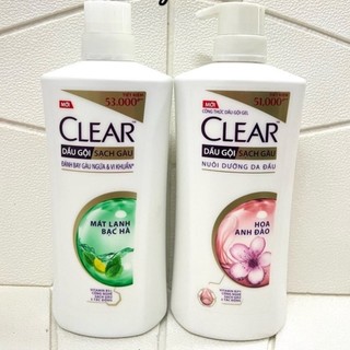  Dầu Gội Clear Mát Lạnh Bạc Hà Hoa Anh Đào 630g  Mới  