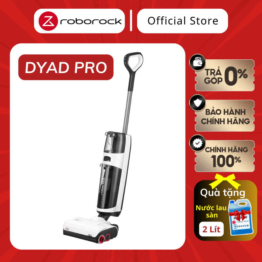 Máy hút bụi lau sàn khô và ướt cao cấp Roborock Dyad Pro | Dyad Air - Bản quốc tế - Bảo hành 24 Tháng