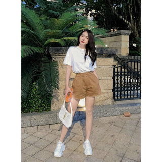 QUẦN SHORT KAKI NỮ LƯNG THUN 2 TÚI KÈM ẢNH THẬT 5269