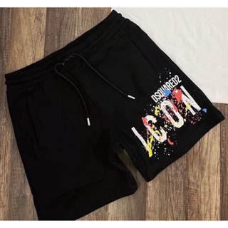 Quần short Unisex Nam Nữ DSQ2 hoạ tiết I_COn sơn màu sắc, Thoáng Mát hottrend 2024
