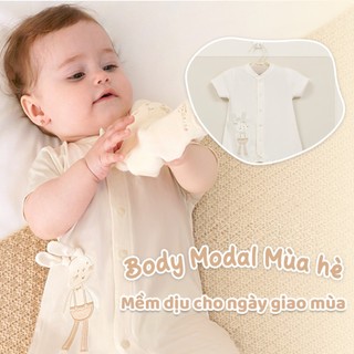 Body Đùi Cho Bé Trai Bé Gái Chất Modal Thêu Hoạ Tiết Thỏ Từ 3-6M