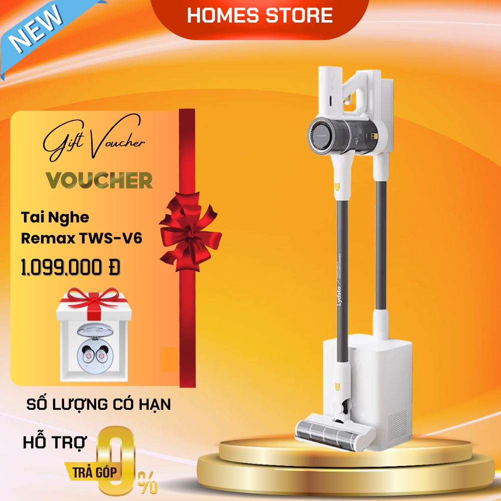 Máy Hút Bụi Cầm Tay Xiaomi Lydsto H4 Tự Động Hút Rác, Lực Hút Cực Mạnh 25.000 Pa - Bảo Hành 12 Tháng