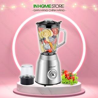 Máy Xay Sinh Tố SOKANY SK186 Công Suất Cực Lớn 800W Có 2 Bộ Cối Dao Sử Dụng Xay Hoa Quả, Xay Thực Phẩm Đa Năng
