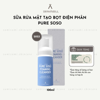 SẴN Sữa rửa mặt điện phân tạo bọt Pure SOSO Foaming Cleanser 100ml