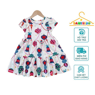 Đầm bé gái JAMIKIDS cotton xuất dư siêu mềm mát 13-32kg
