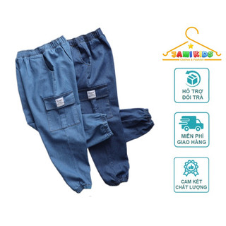 Quần jean bé trai JAMIKIDS size đại, quần bò túi hộp bé trai 25-60kg