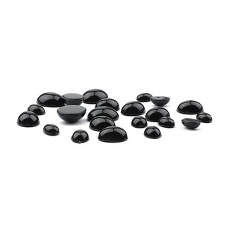 Mắt Thú Dán Oval Màu Đen Nhiều Size