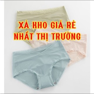 Quần lót bầu và sau sinh cạp chéo chất SU ĐÚC thông hơi kháng khuẩn đồ lót chip bà bầu bigsize QL20