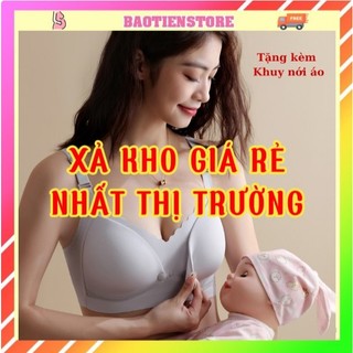 Áo Ngực Cho Con Bú, Áo Lót Bầu Sau Sinh Size Lớn Chống Chảy Xệ, Không Gọng Đệm Mút Mỏng