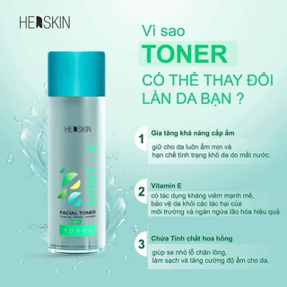 ( TẶNG 2 NẠ CỪU ) TONER CẤP ẨM MINT E PRINCESS WHITE & HERSKIN