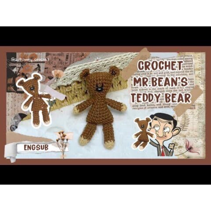 Gấu teddy của mr.bean’s móc len