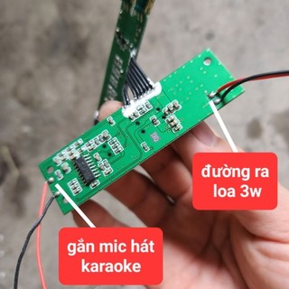 mạch loa bluetooth karaoke 3w